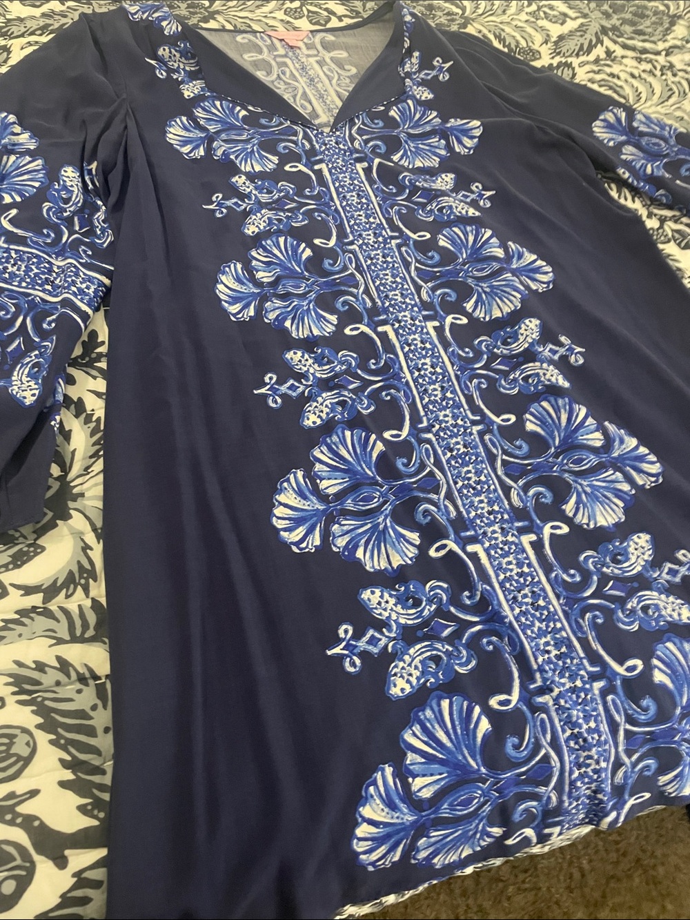 Lilly Pulitzer Navy Blue & White  Mini Dress